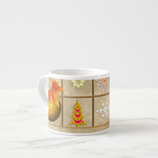 Weihnachtsmotiv Espresso Kop (Voorkant links)