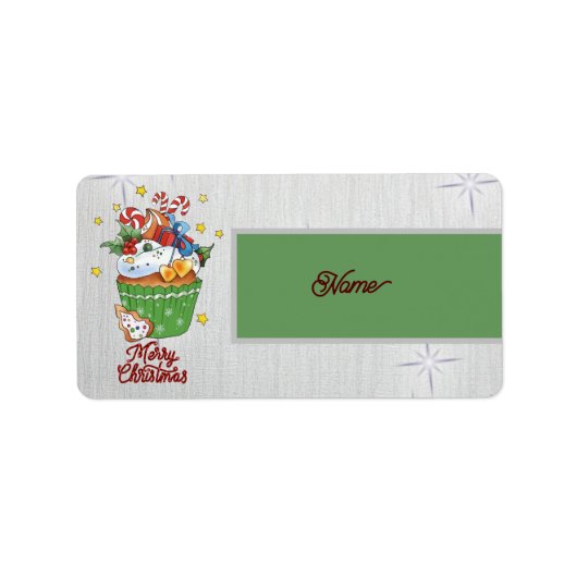 Weihnachtsmuffin Etiket (Voorkant)