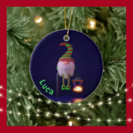 Weihnachtswichtel Keramisch Ornament