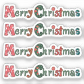 Weihnachtswunsch Sticker (Voorkant)