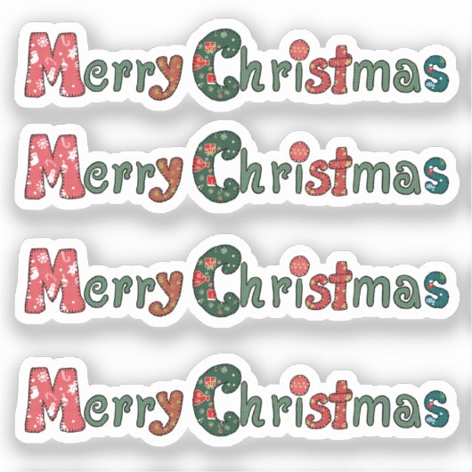 Weihnachtswunsch Sticker (Voorkant)