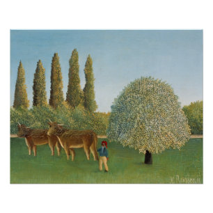 Weiland (De Weide), Henri Rousseau, 1910 Perfect Poster