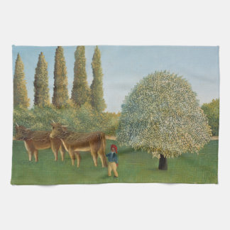 Weiland (De Weide), Henri Rousseau, 1910 Theedoek