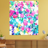 Weiland in bloei canvas afdruk (Insitu (Woonkamer))