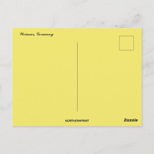 Weimar Germany Briefkaart (Achterkant)