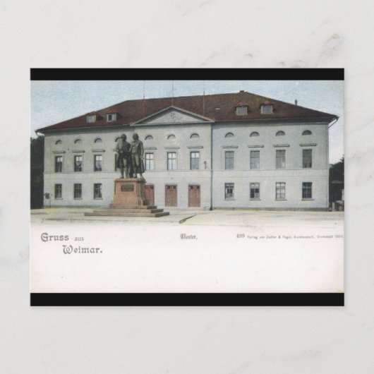 Weimar Hoftheater Briefkaart (Voorkant)