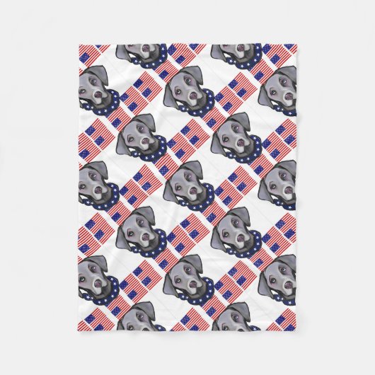 Weimarana Fleece Deken (Voorkant)