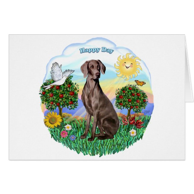 Weimaraner #2 (Voorkant Horizontaal)