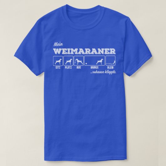 Weimaraner 2 t-shirt (Design voorkant)
