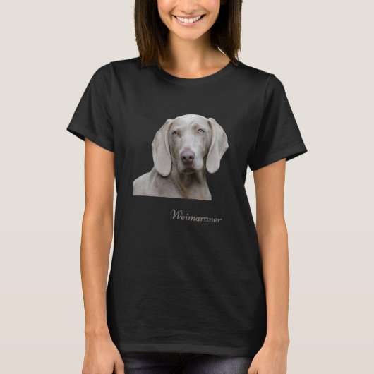 Weimaraner Beautiful Weimaraner Hunting Dog T-shirt (Voorkant)