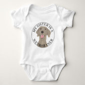 Weimaraner Big Sister Romper (Voorkant)