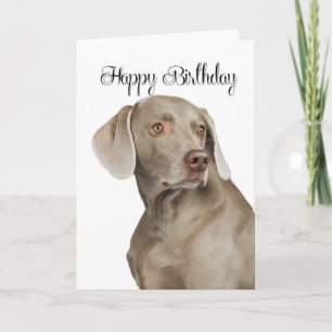 Weimaraner Birthday Card Kaart