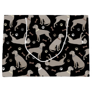 Weimaraner Botten en Paws Black Groot Cadeauzakje