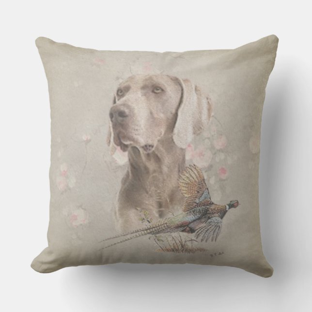 Weimaraner Buitenkussen (Voorkant)