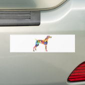Weimaraner Bumpersticker (Op auto)