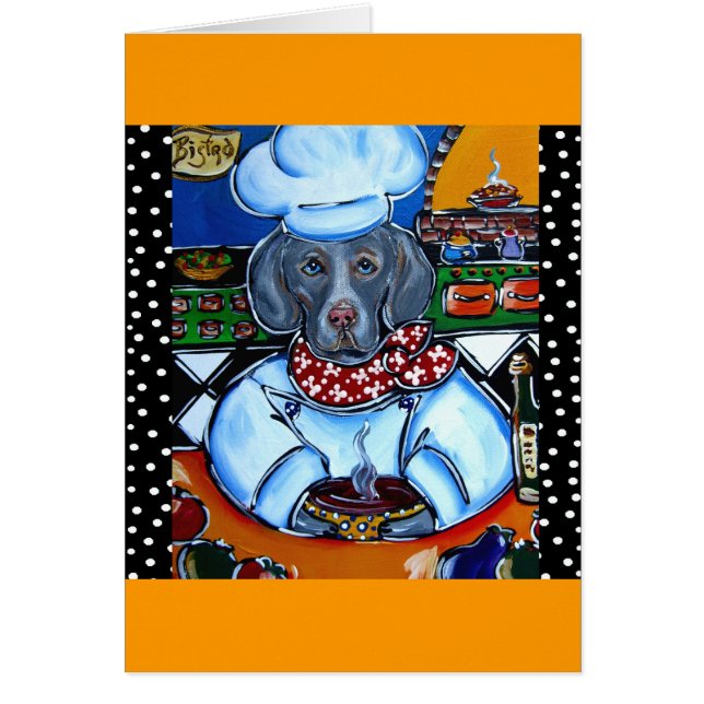 Weimaraner Chef (Voorkant)