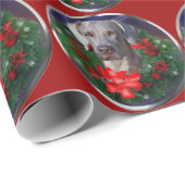 Weimaraner Christmas Cadeaupapier (Rol Hoek)