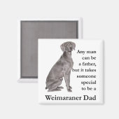 Weimaraner Dad Magnet Magneet (Voorkant / Achterkant)
