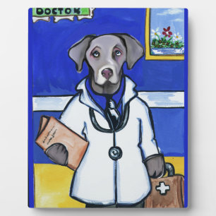 WEIMARANER DOCTOR FOTOPLAAT