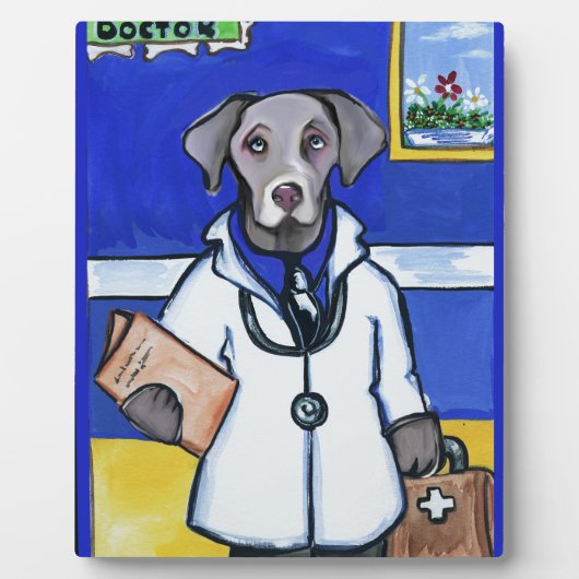 WEIMARANER DOCTOR FOTOPLAAT (Voorkant)