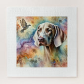 Weimaraner Dog 200624AREF211 - Watercolor Legpuzzel (Verticaal)
