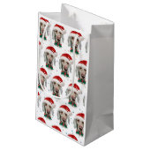 Weimaraner Dog Breed Christmas Stars Klein Cadeauzakje (Achterkant Gekanteld)