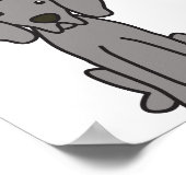 Weimaraner Dog Cartoon Poster (Hoek)