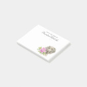 Weimaraner Dog en Lily Waterverf | Jouw namen toev Post-it® Notes (Schuin)