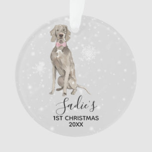 Weimaraner Dog Holiday kerstversiering Ornament