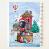 Weimaraner Dog in sneeuwkersthondenhuis Planner (Achterkant)