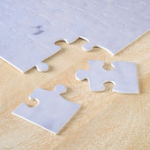 Weimaraner Dog in Snow, dat in kerstmis zit Legpuzzel (Zijkant)