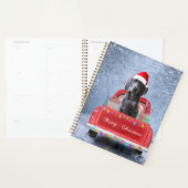 Weimaraner Dog in Snow, dat in kerstmis zit Planner (Display)