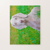Weimaraner Dog Jigsaws. Legpuzzel (Verticaal)