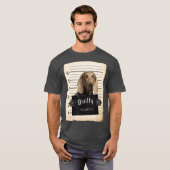 Weimaraner Dog mok schoot slechte hond neer T-shirt (Voorkant volledig)