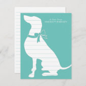 Weimaraner Dog Puppy Bedankkaart (Voorkant / Achterkant)