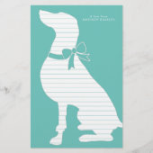 Weimaraner Dog Puppy Briefpapier (Voorkant)