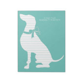 Weimaraner Dog Puppy Notitieblok (Gedraaid)