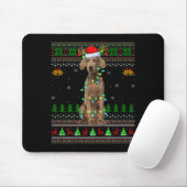 Weimaraner Dog Ugly Christmas Sweaters Holiday San Muismat (Met muis)