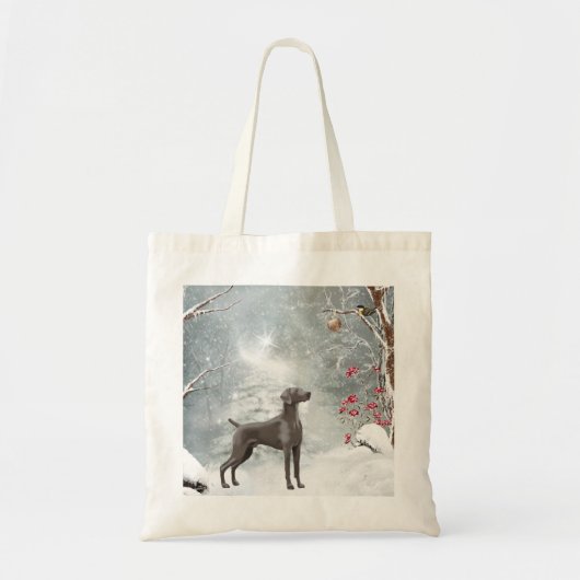 Weimaraner Ecru Colour Canvas tas (Voorkant)