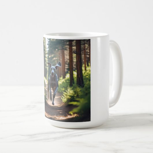 Weimaraner Élégant café Mug (Devant droit)