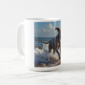 Weimaraner Élégant café Mug (Devant gauche)