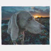WEIMARANER FLEECE DEKEN (Voorkant (Horizontaal))