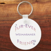 Weimaraner Furever Vriend Sleutelhanger (Voorkant)