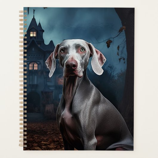 Weimaraner Halloween effroi (Devant)