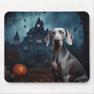 Weimaraner Halloween Griezelen Muismat