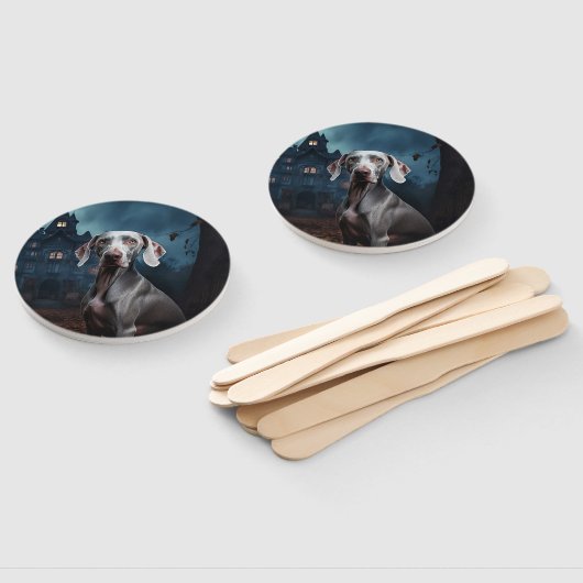 Weimaraner Halloween Scary Handwaaier (Niet-gemonteerd)