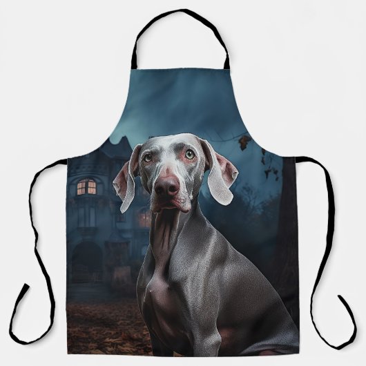 Weimaraner Halloween Scary Schort (Voorkant)