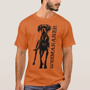 Weimaraner hond 2 t-shirt