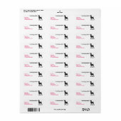 Weimaraner Hond Label (Full Sheet)