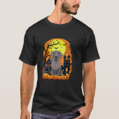 Weimaraner Hond Met Pompoenen Grappig Enge Hallowe T-shirt (Voorkant)